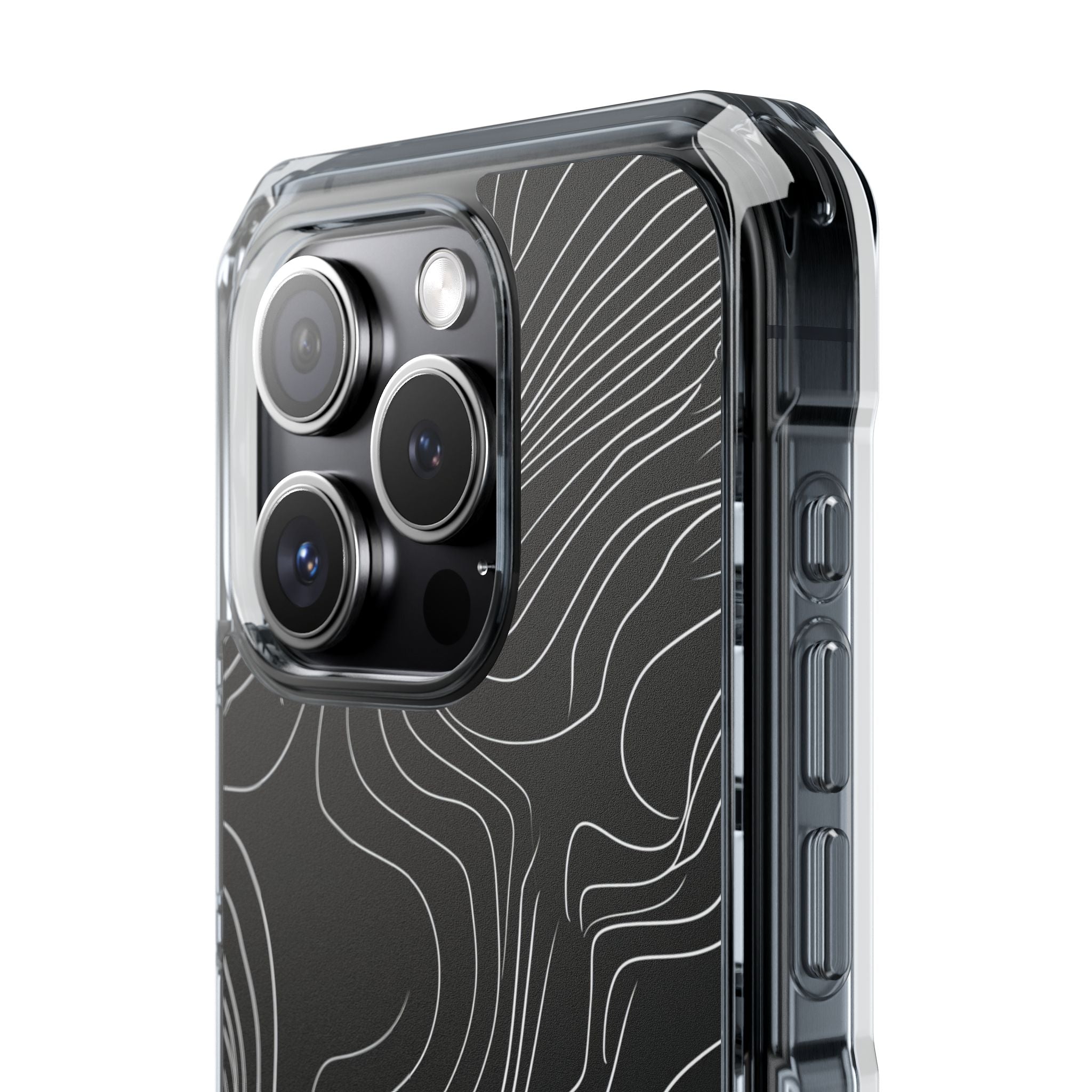 Contour Waveform Flow iPhone 15 - Clear Impact Phone Case