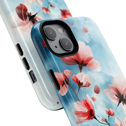 Pink Blossom Drift iPhone 14 Plus Case - Tough+