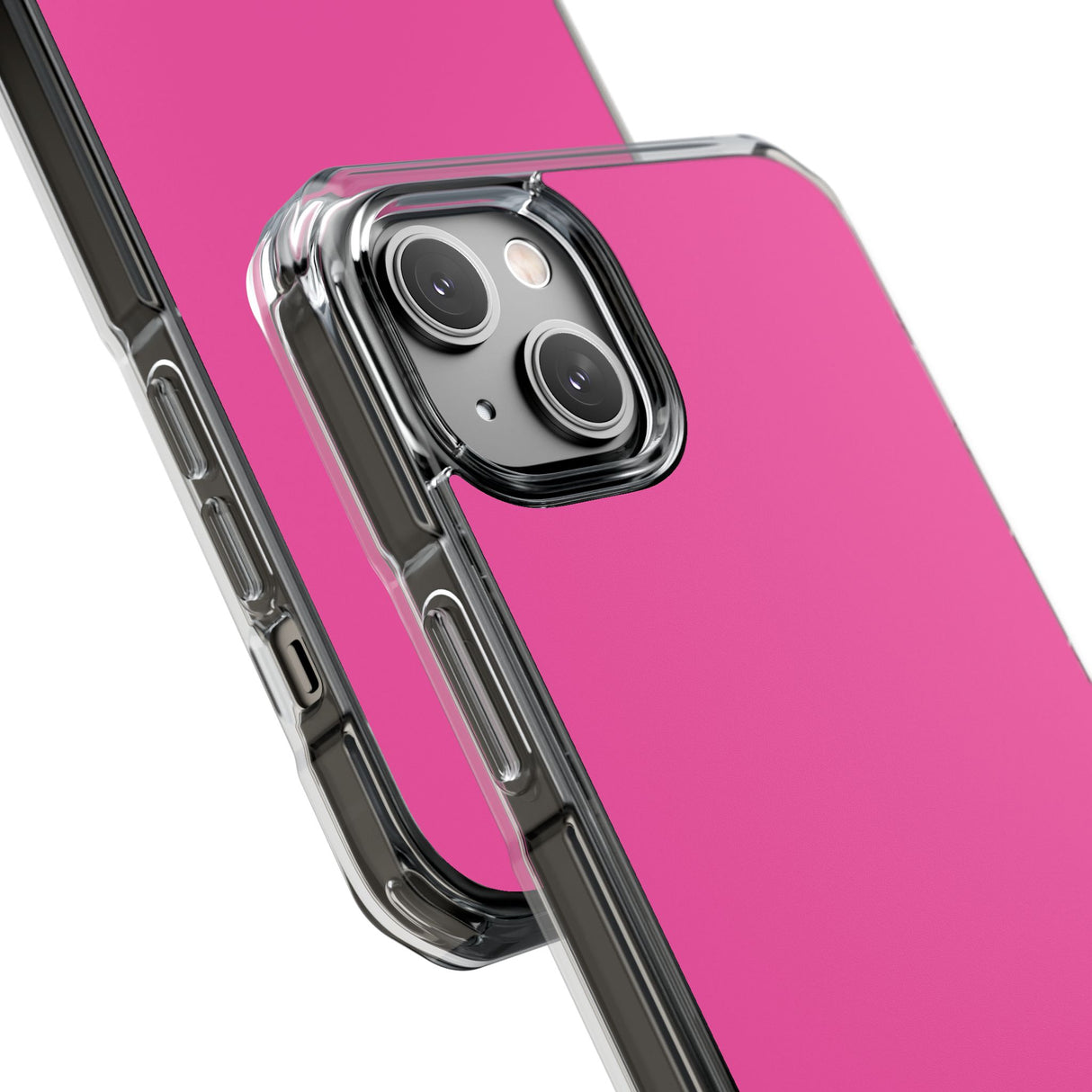 Magenta Crayola | Handyhülle für iPhone (Clear Impact Case – magnetisch) 