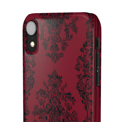 Gothic Crimson Elegance  iPhone X - Slim Phone Case