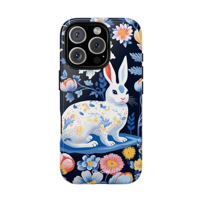 Floral Rabbit Dances - iPhone Case