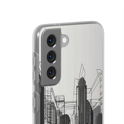 Urban Wireframe | Flexible Phone Case for Samsung Galaxy