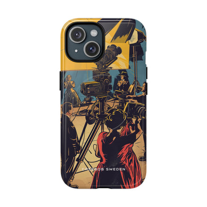 Golden Era Cinematic Spotlight iPhone 15 | Tough+ Phone Case