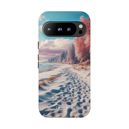 Snowy Footprints Google Pixel 9 Pro Case - Tough