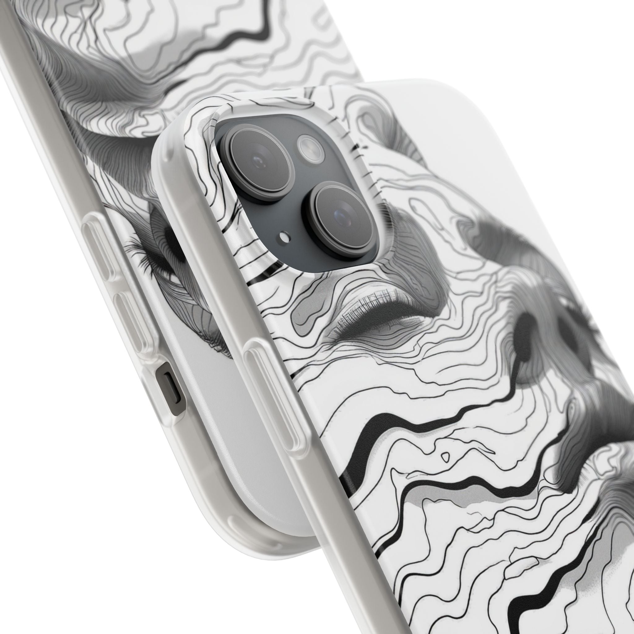 Topographic Serenity | Flexible Phone Case for iPhone