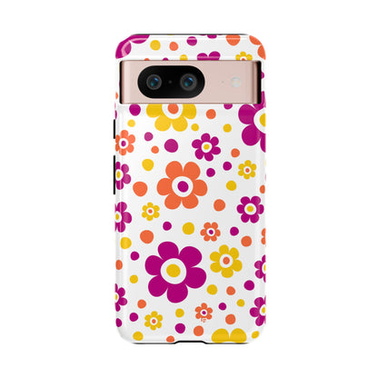 Retro Floral Playfulness - Google Pixel Case