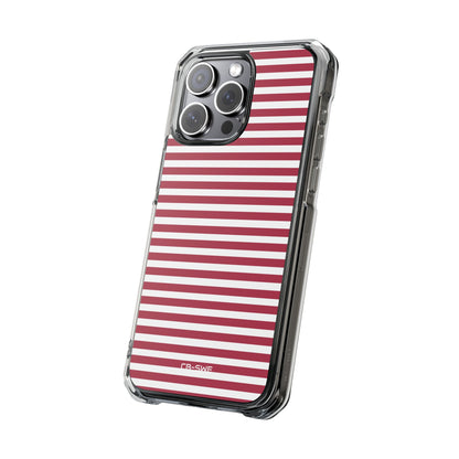 Crimson Stripes Flow iPhone Case - Impact