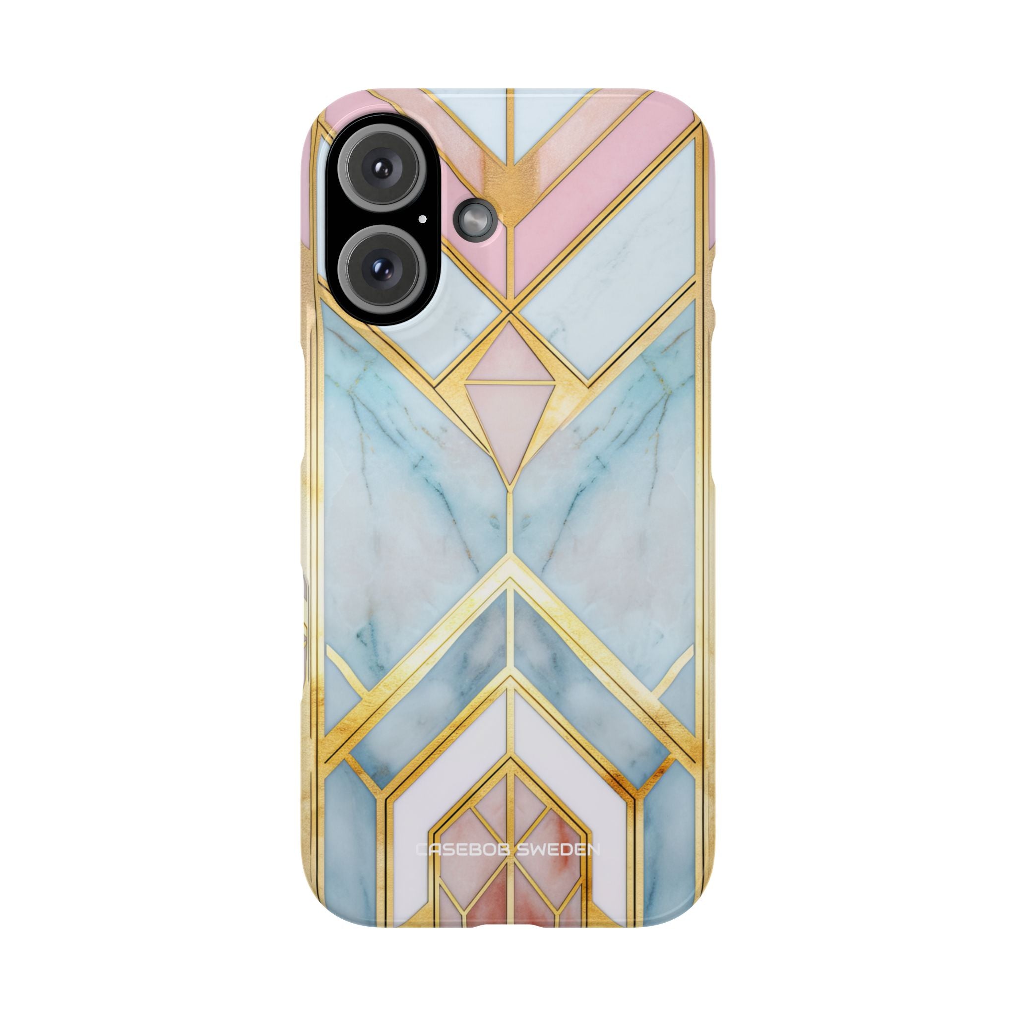 Gold Pink Art Deco - Slim iPhone 16 Phone Case