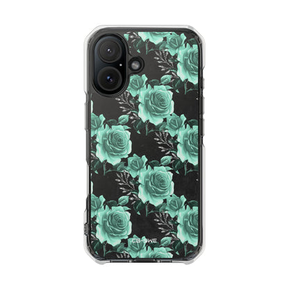 Turquoise Rose Symphony iPhone Case - Impact