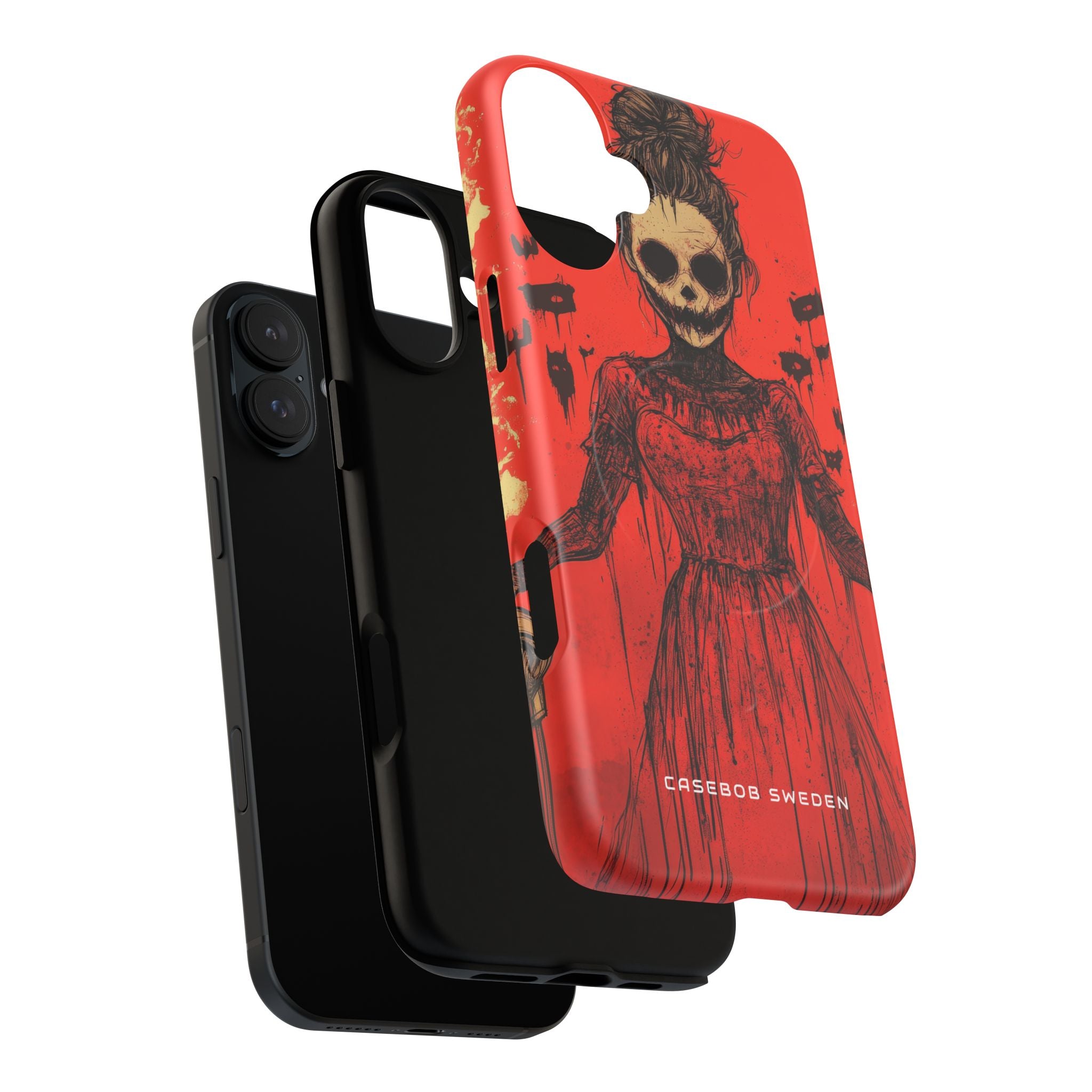 Haunting Scarlet Descent iPhone 16 | Tough+ Phone Case