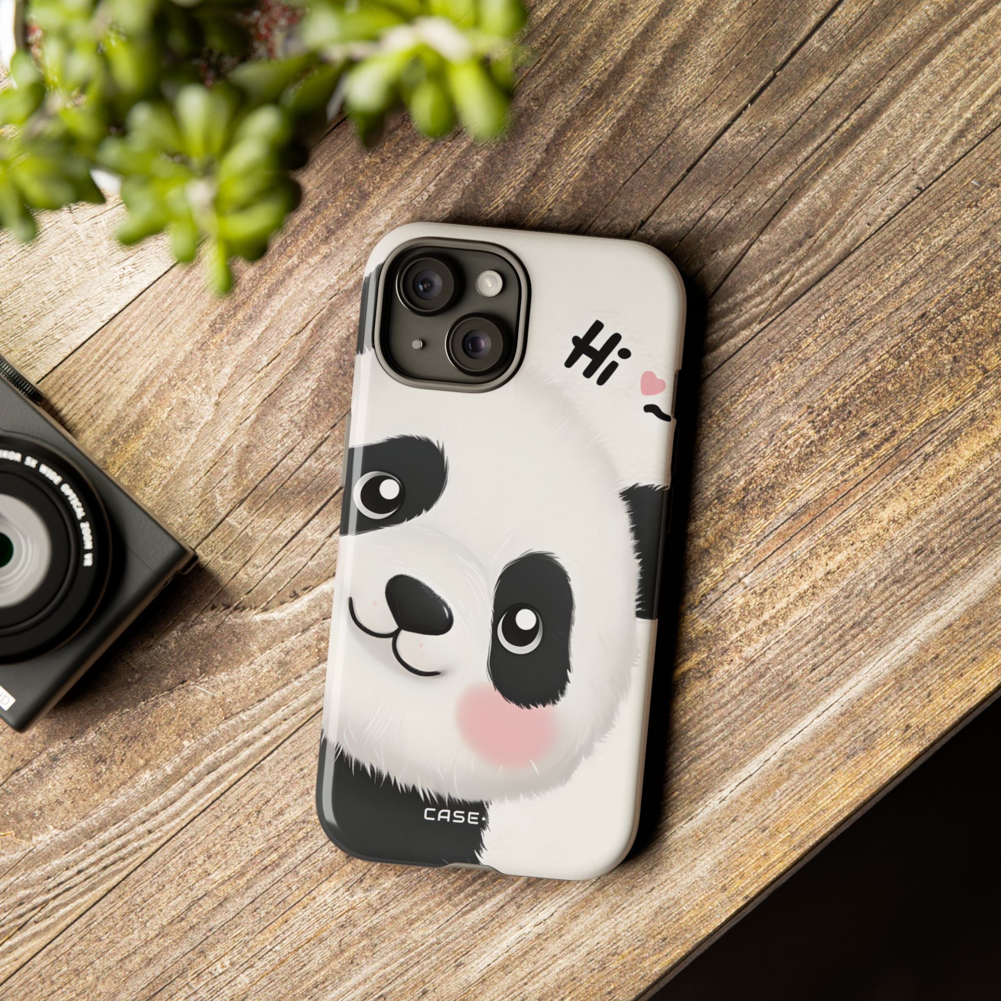 Panda Glow iPhone 15 Case - Tough