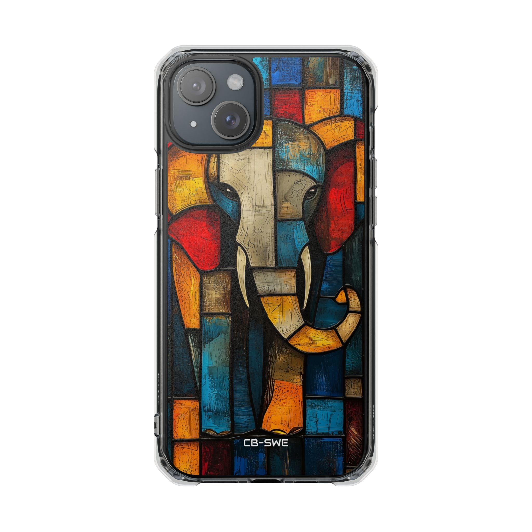 Elephant Shapes Dance iPhone Case - Impact