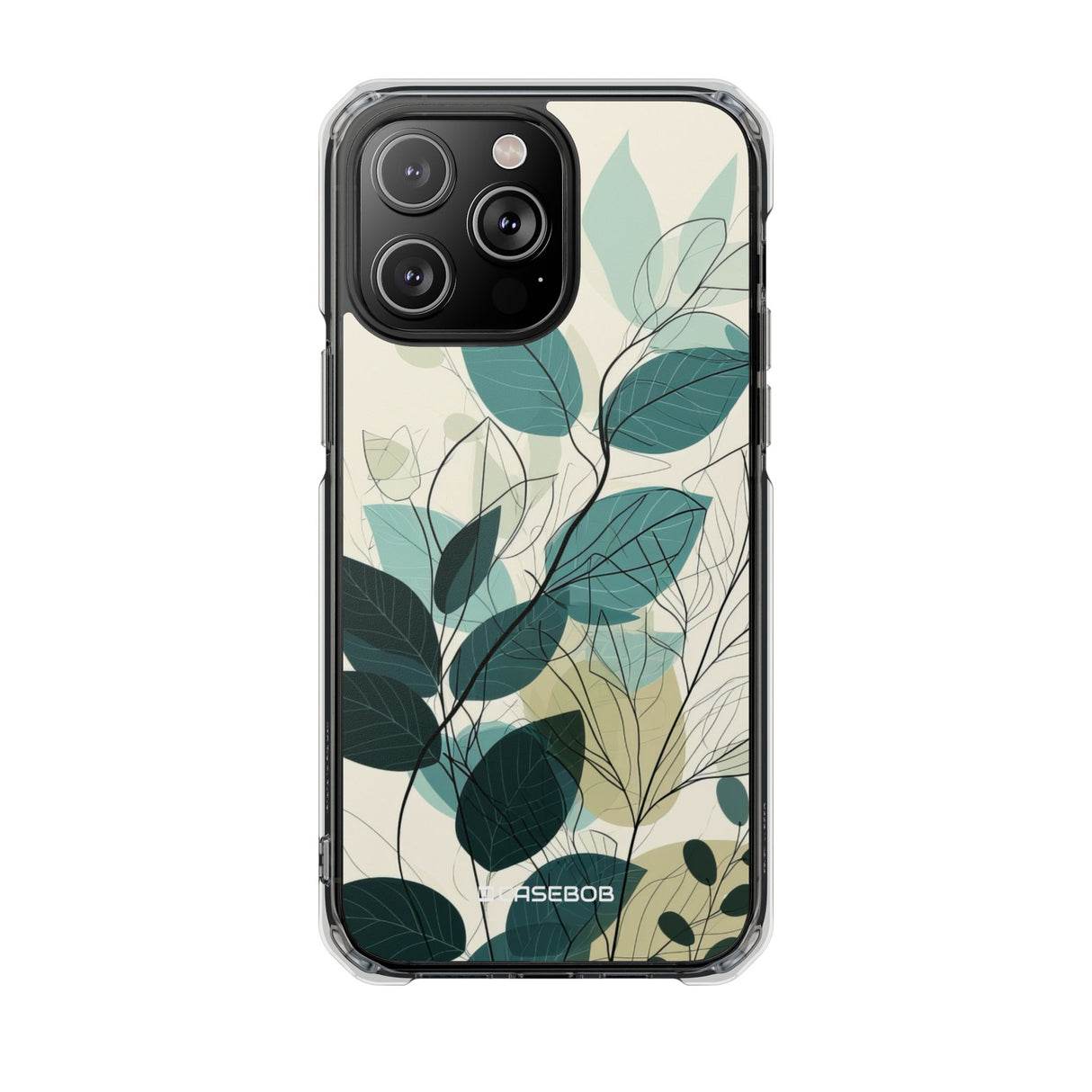 Teal Tranquility - Phone Case for iPhone (Clear Impact - Magnetic)