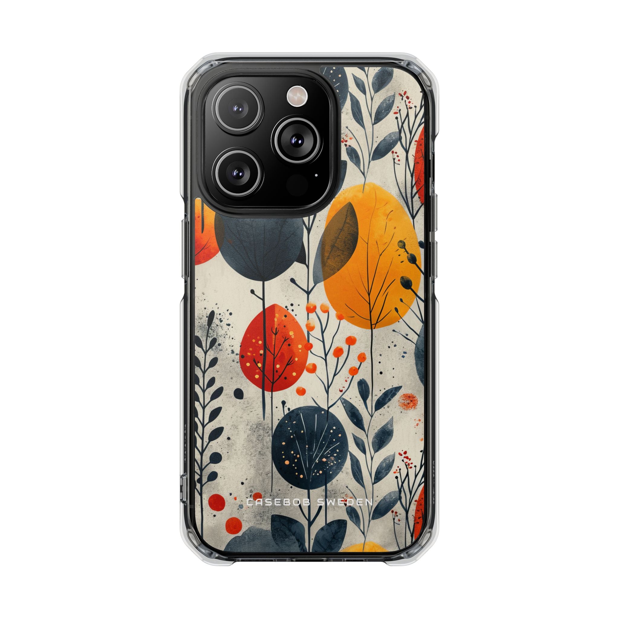 Vibrant Leaf Harmony iPhone 14 - Clear Impact Phone Case