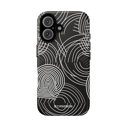 Ethereal Black and White Labyrinth - for iPhone 16