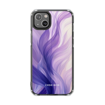 Purple Ribbon Waves iPhone 14 Plus Case - Impact