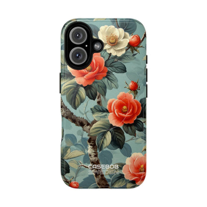 Coral Blossom Tapestry iPhone 16 - Tough+