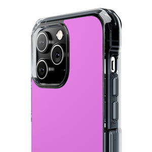 Violett | Handyhülle für iPhone (Clear Impact Case - Magnetisch) 