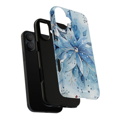 Floral Frost Embrace - iPhone Case