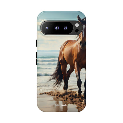 Horse Gallops Shoreline - Google Pixel Case