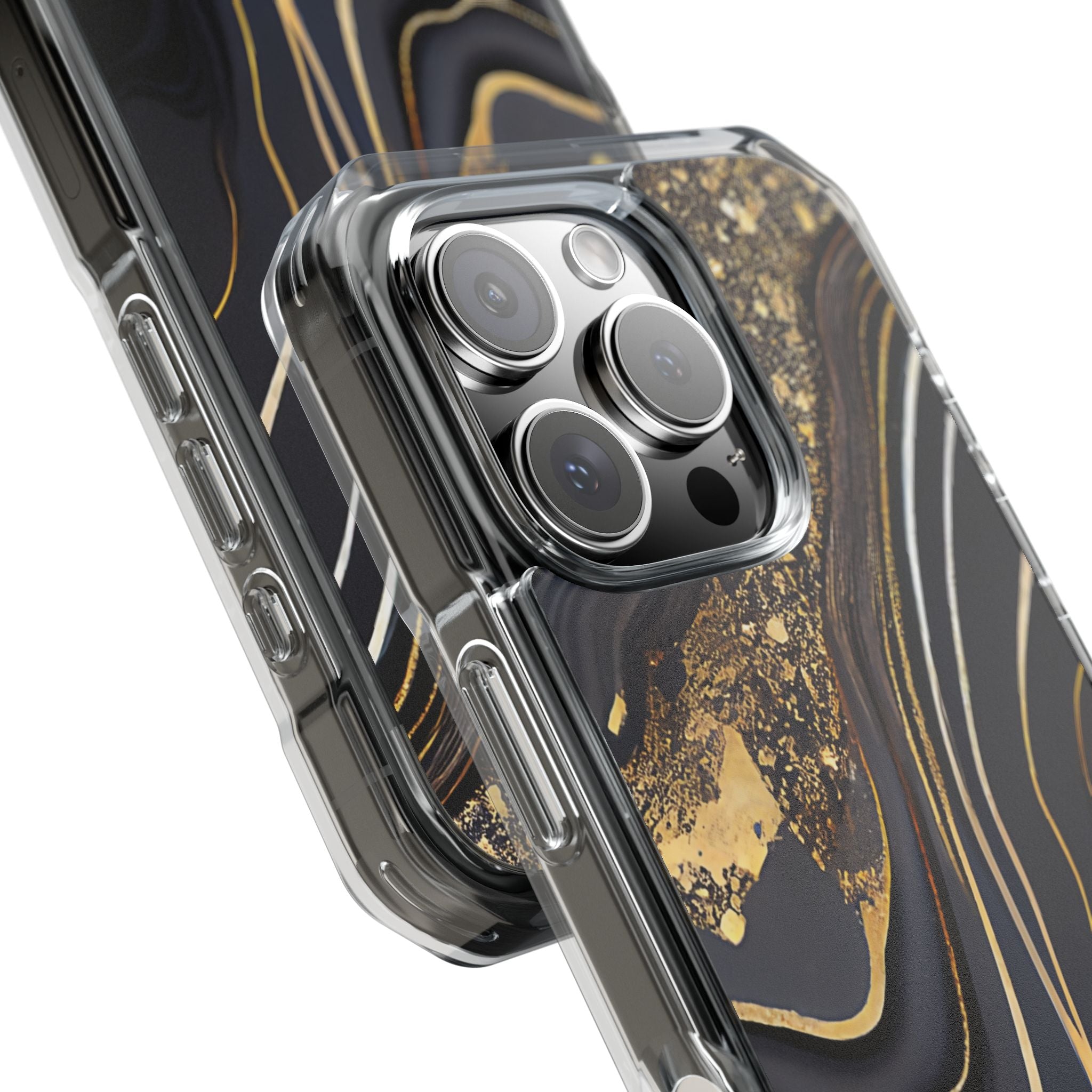 Elegant Gold Streams iPhone Case - Impact