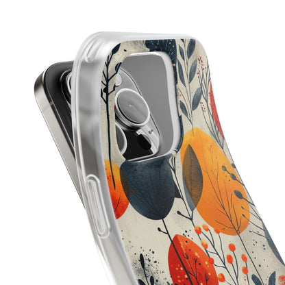 Modern Autumn Leaf Pattern - Flexi iPhone 16 Phone Case