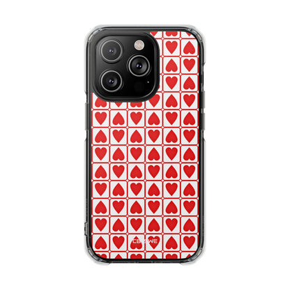 Hearts In Squares iPhone Case - Impact