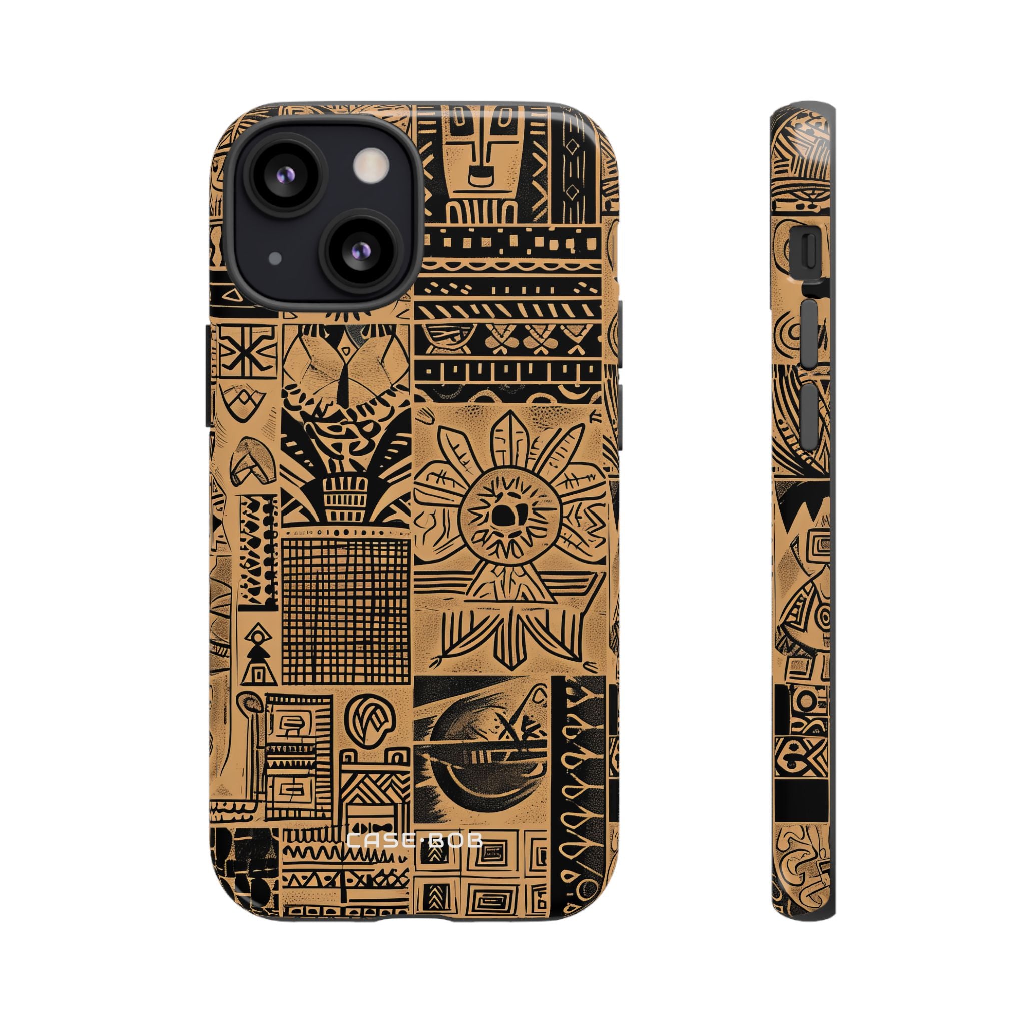 Tribal Faces iPhone 13 Mini Case - Tough