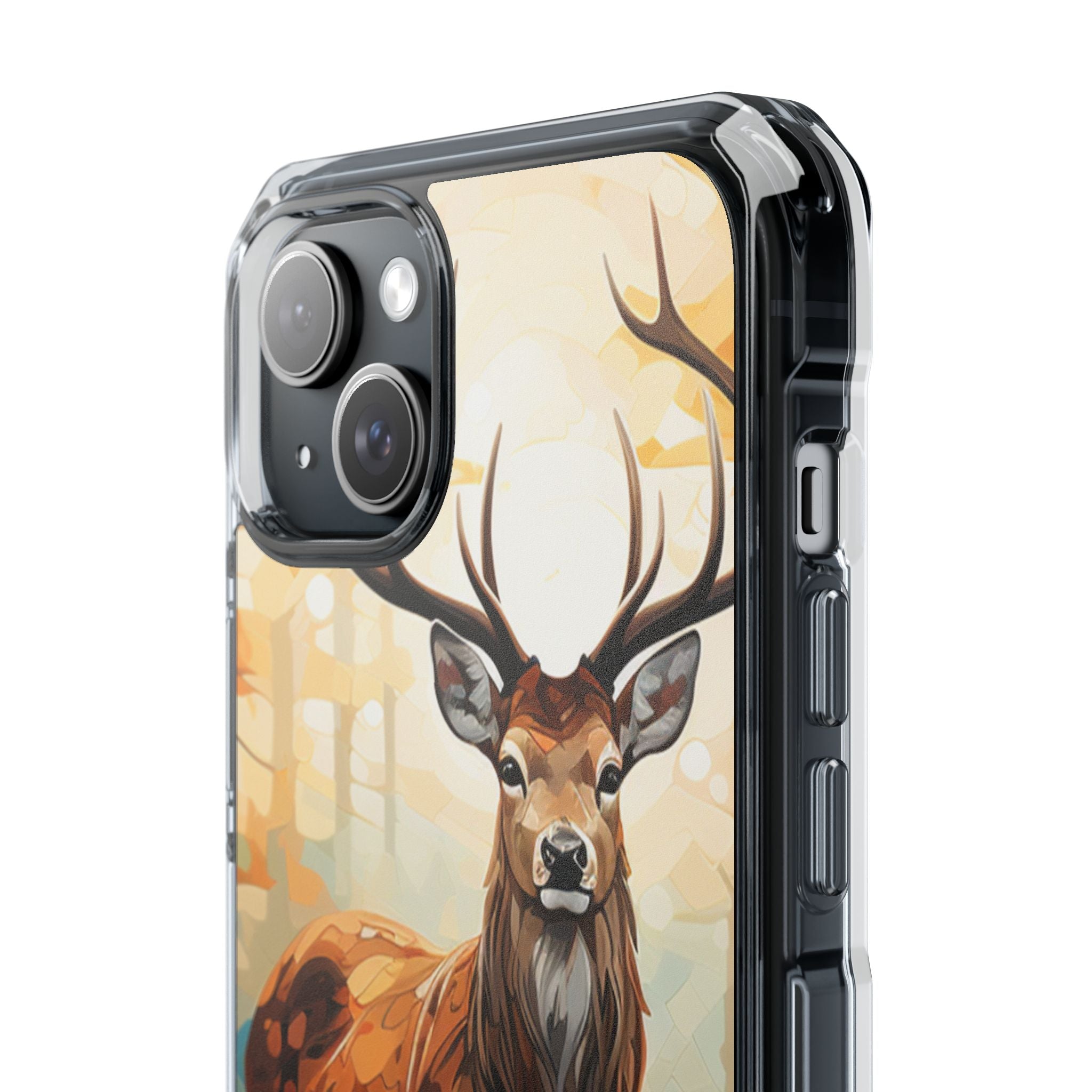 Glowing Stag iPhone 15 Plus Case - Impact