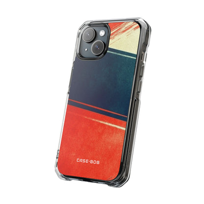 Navy Streak Burst iPhone 15 Case - Impact