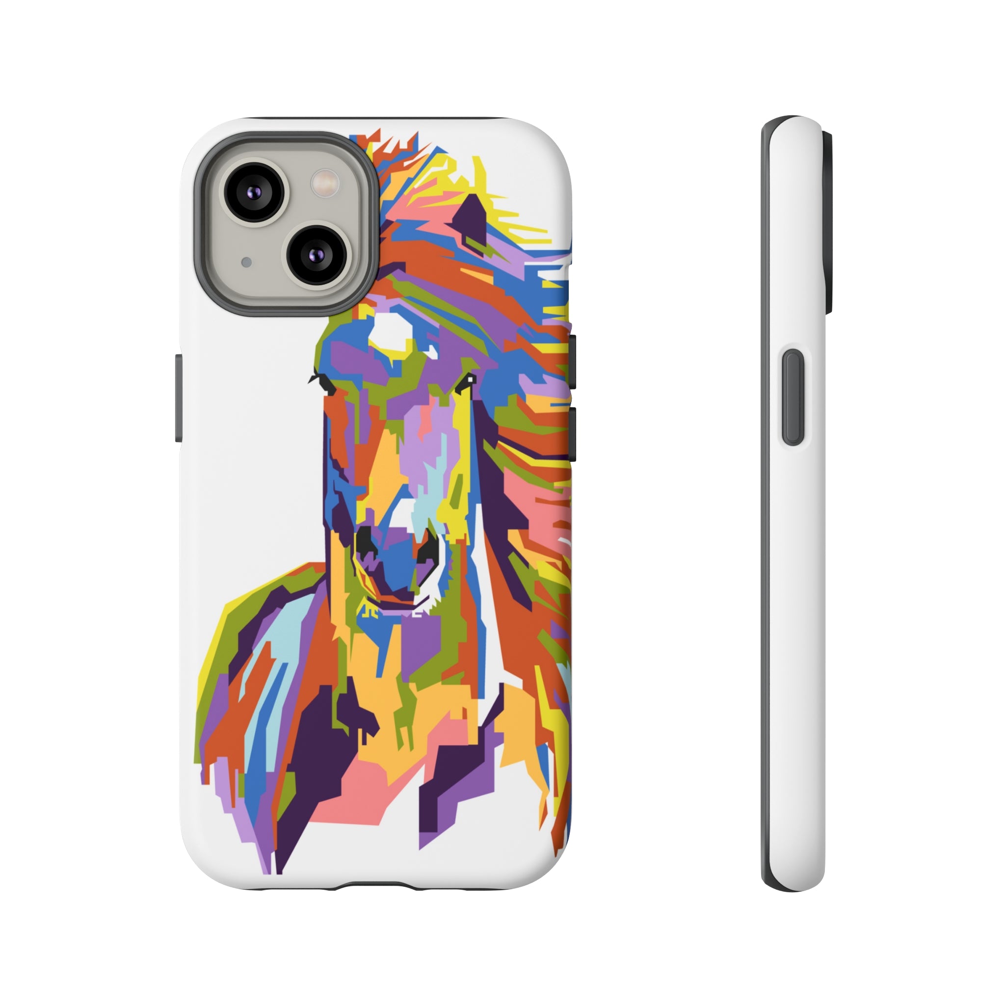 Horse Abstract Art iPhone Case (Protective) iPhone 14 Matte Phone Case