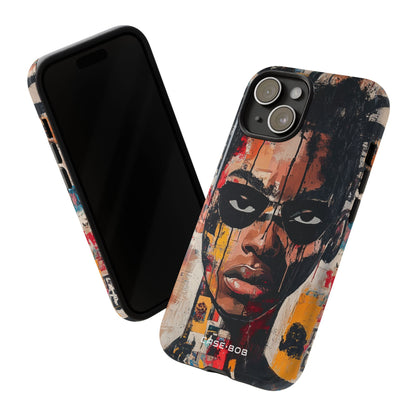 Masked Portrait Drips iPhone 15 Case - Tough