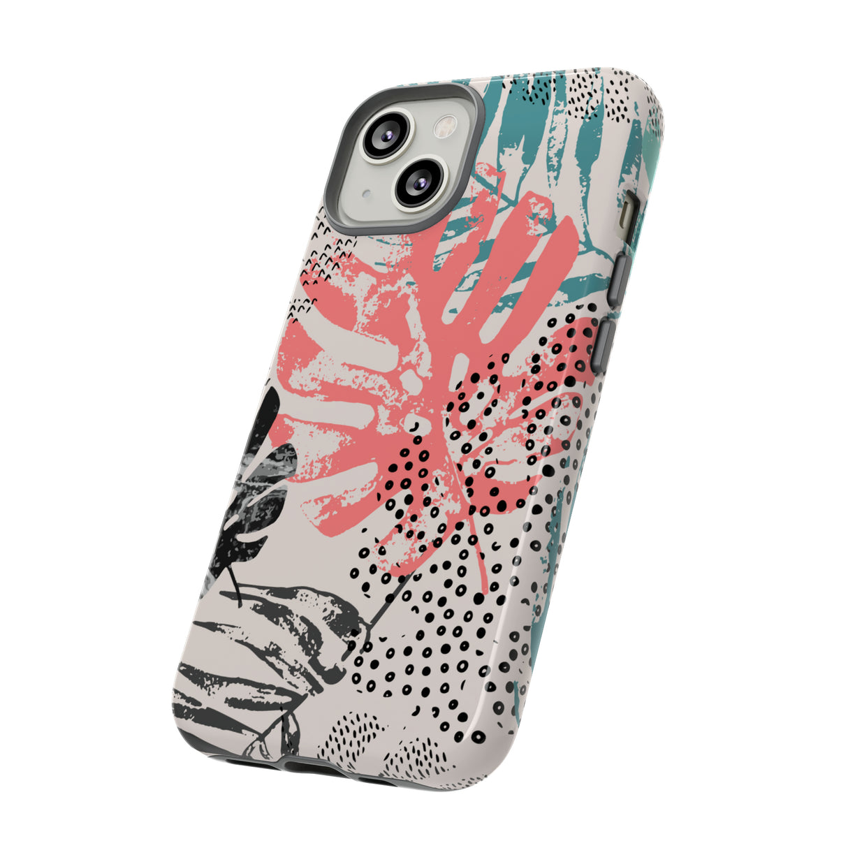 Rough Grunge Tropical - Protective Phone Case