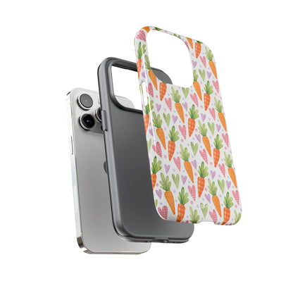 Carrots Embrace Hearts - iPhone Case