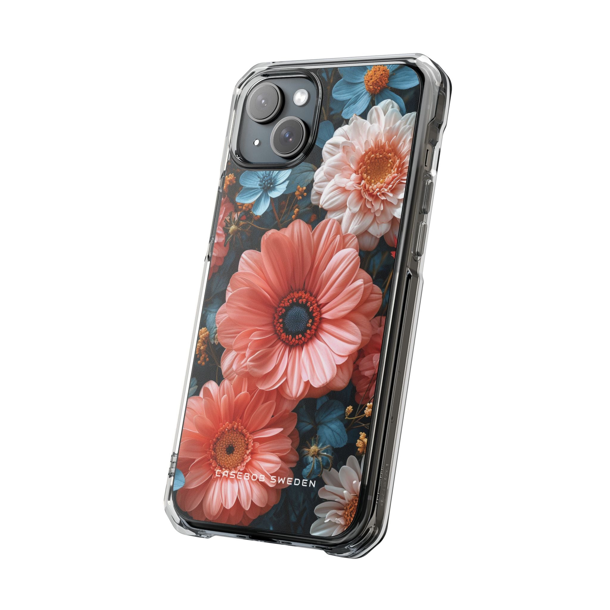 Surreal Floral Harmony iPhone 15 - Clear Impact Phone Case