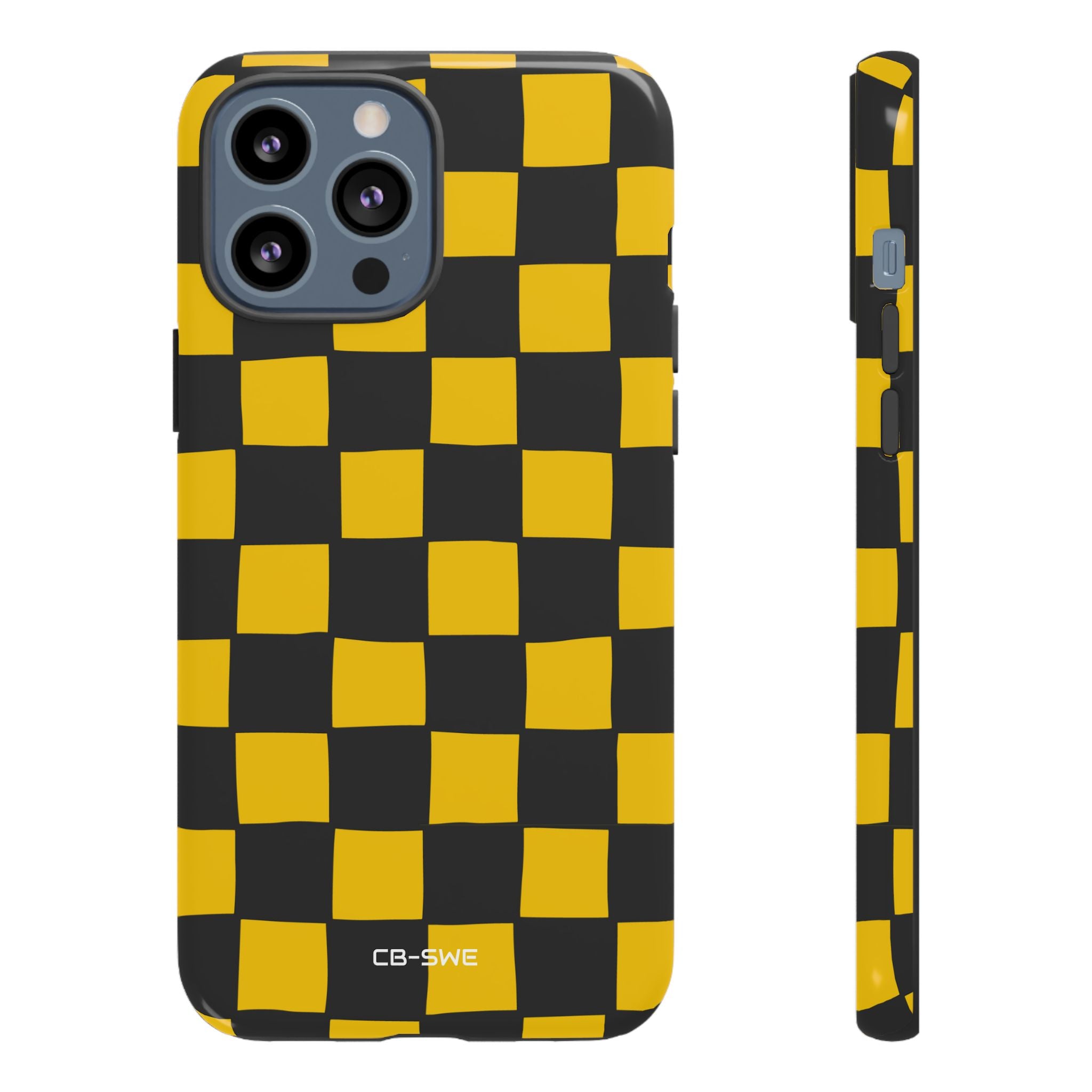Yellow Squares Dance - iPhone Case