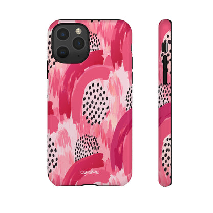 Vibrant Brushwork Dance - iPhone Case
