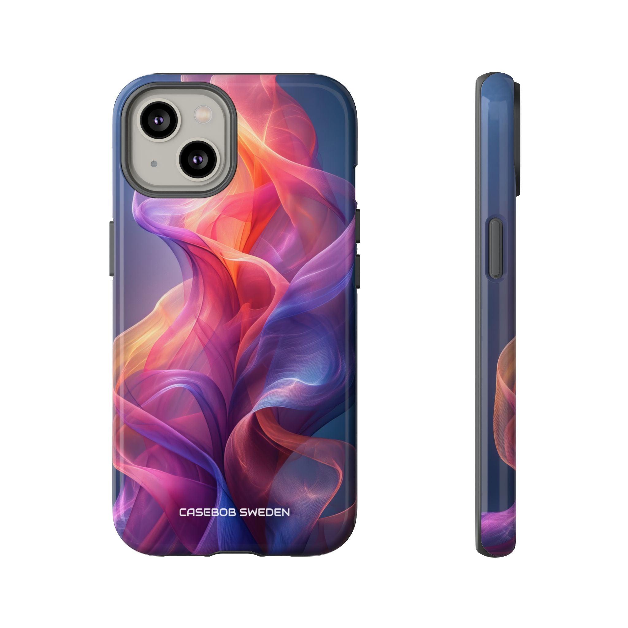 Violet Orange Flow - Tough iPhone 14 Phone Case