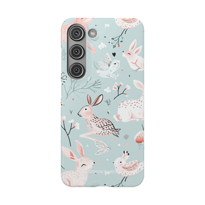 Whimsical Bunny Blossom - Slim Samsung S23 Phone Case