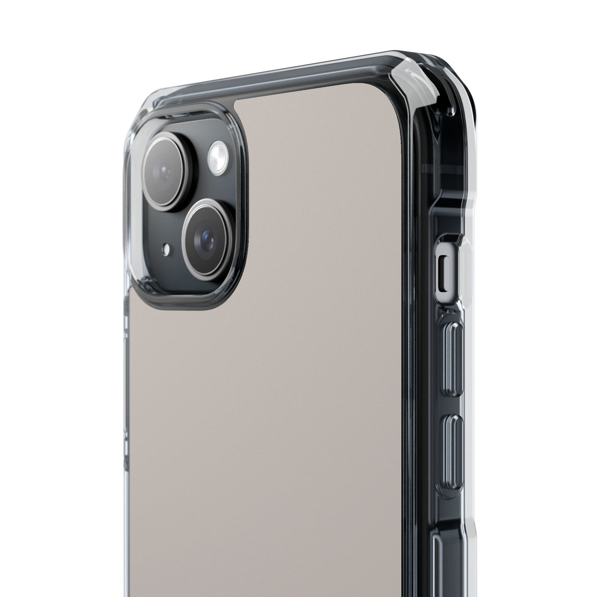 Pale Silver | Phone Case for iPhone (Clear Impact Case - Magnetic)