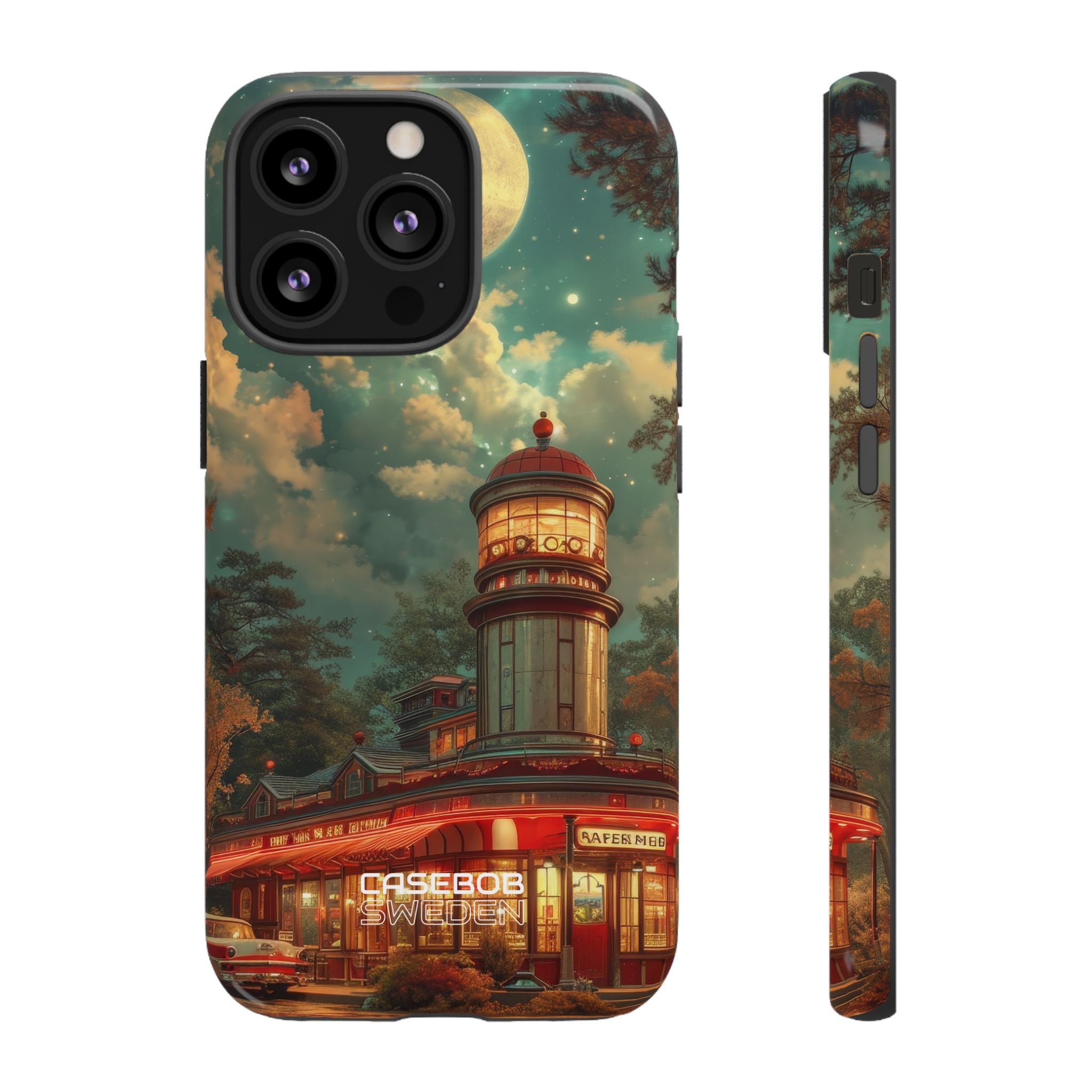 Retro Moonlight Cafe iPhone 13 - Tough