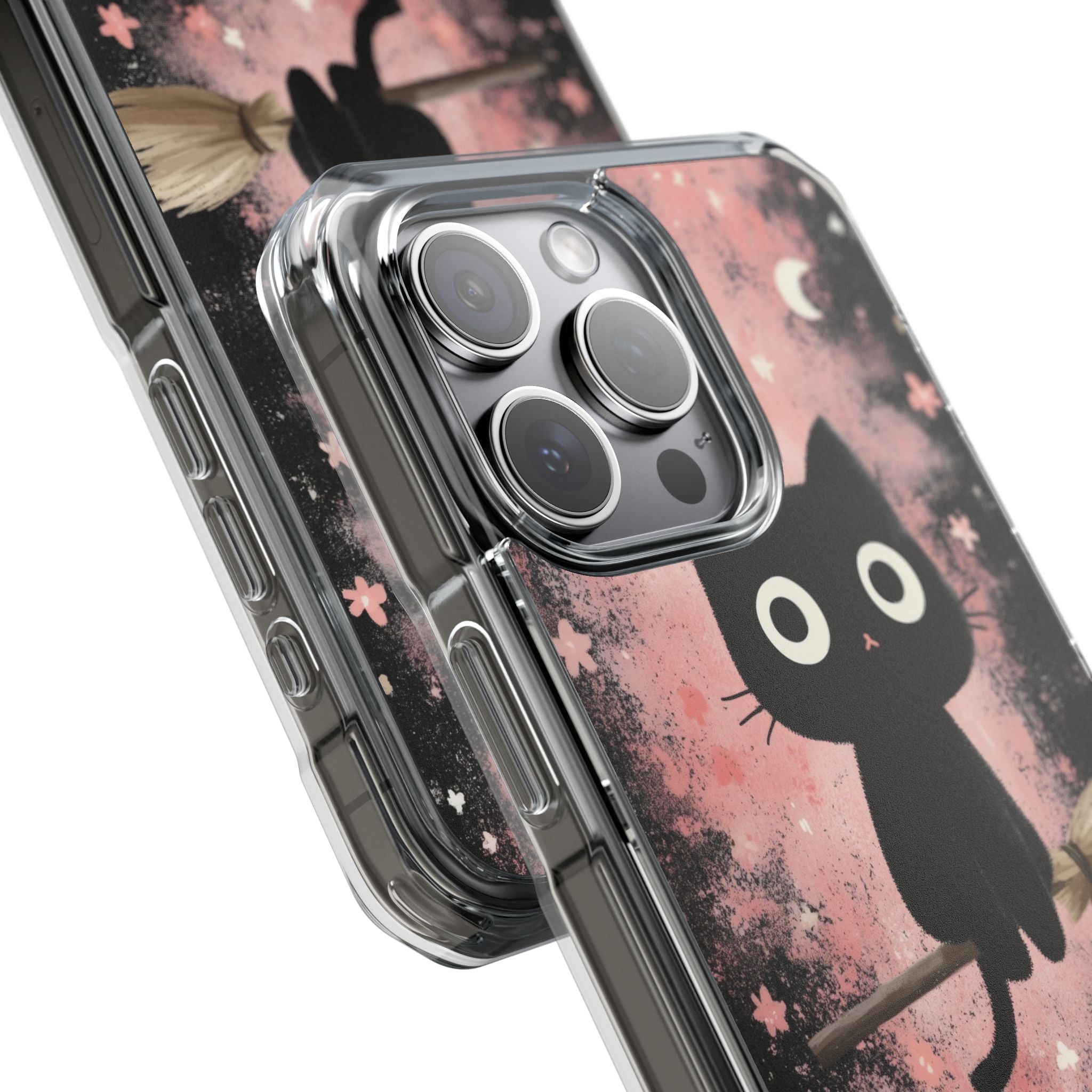 Whimsical Cat Soars iPhone Case - Impact