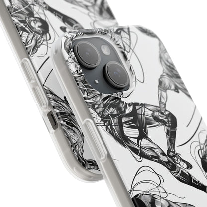 Dynamic Athletic Surrealism | Flexible Phone Case for iPhone