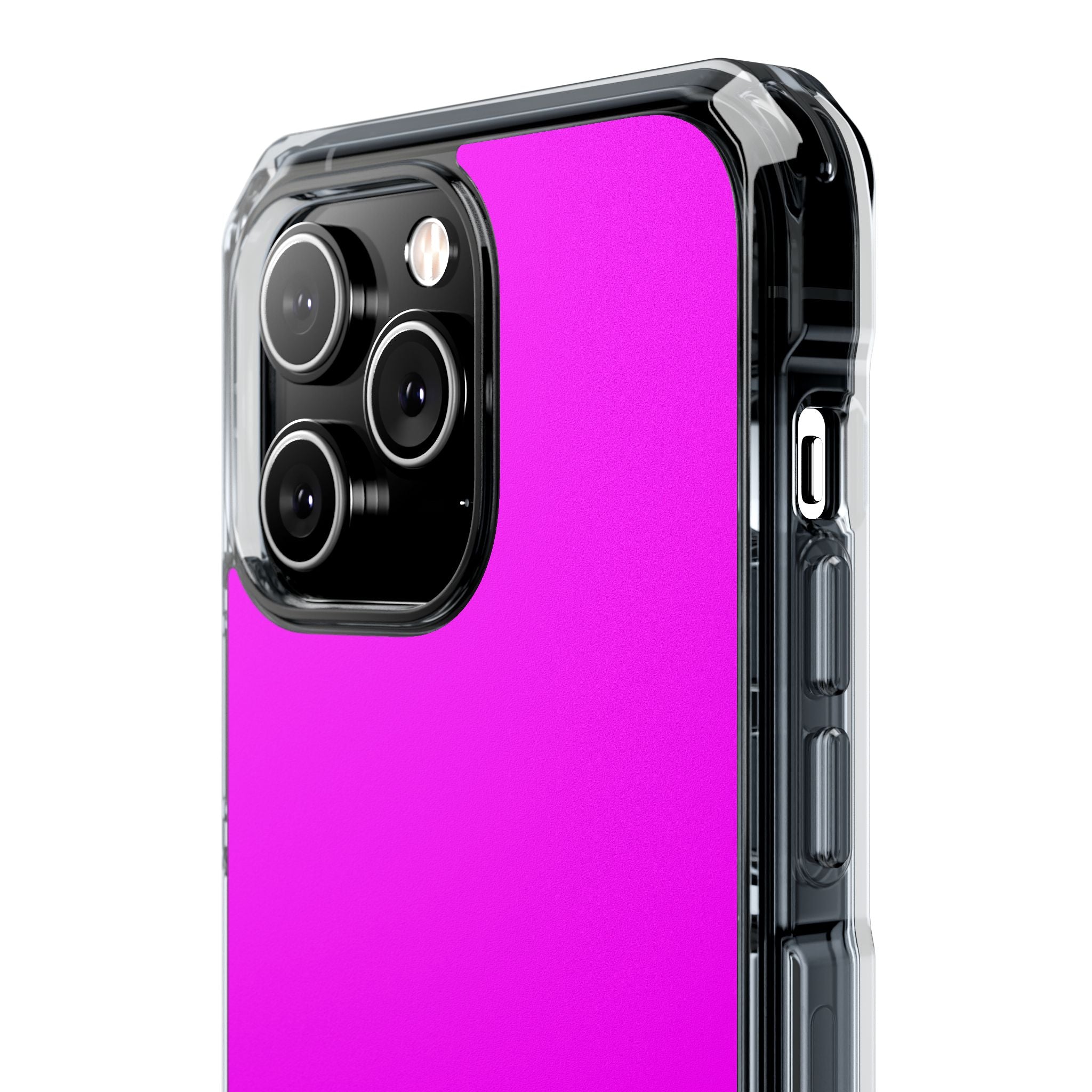 Magenta - Transparente Impact-Hülle für das iPhone