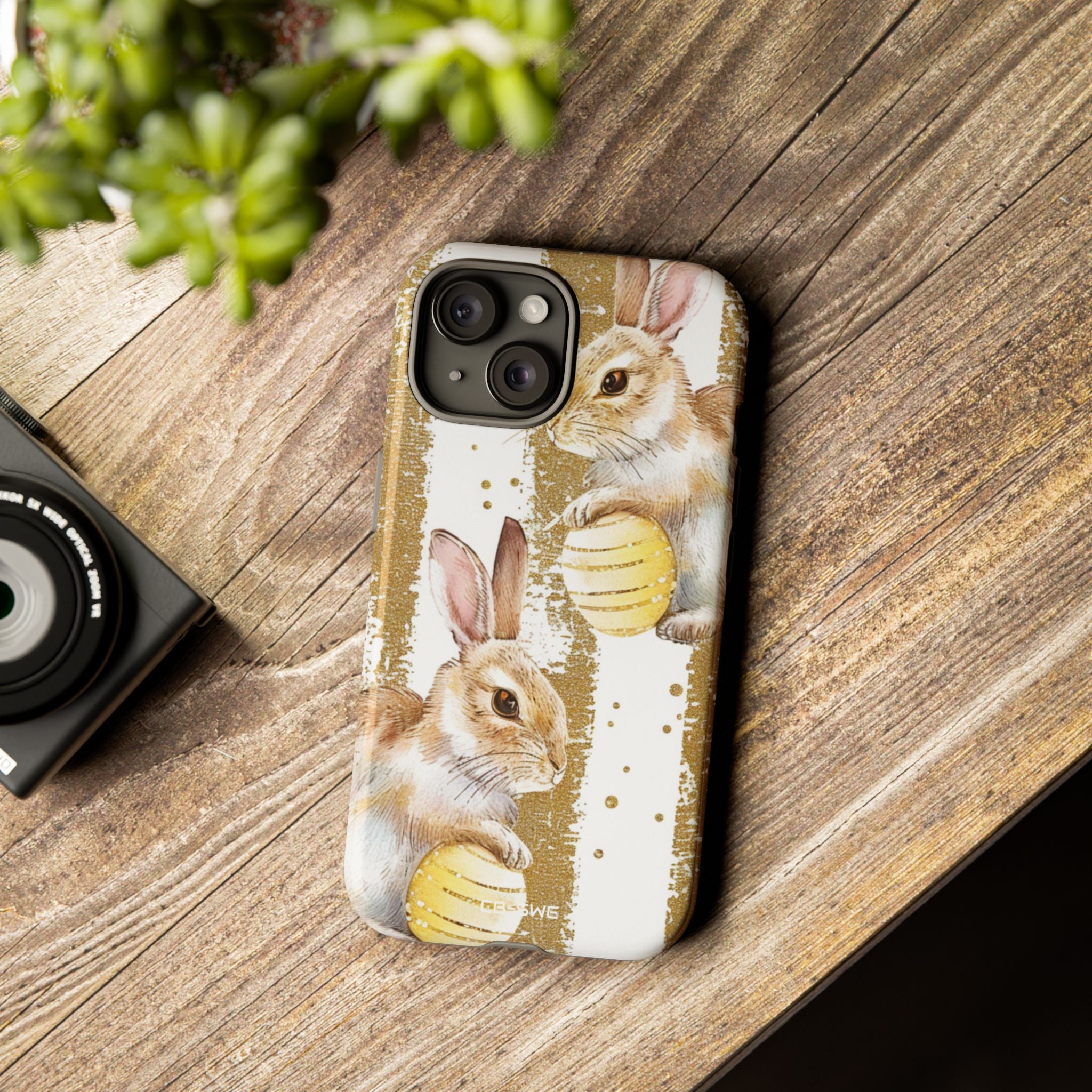 Bunnies Hold Eggs - iPhone Case