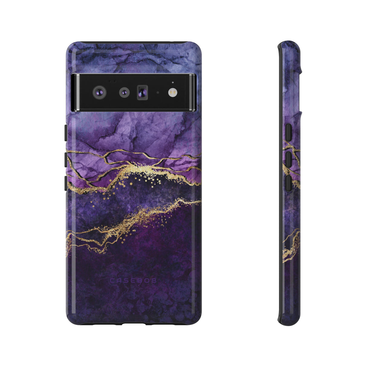 Purple Blue Marble - Protective Phone Case