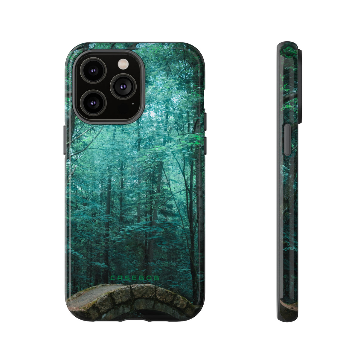 Mystical Forest with Stone Bridge - Protective Phone Case