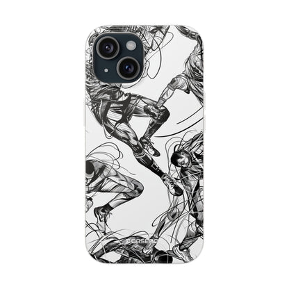 Dynamic Athletic Surrealism | Flexible Phone Case for iPhone