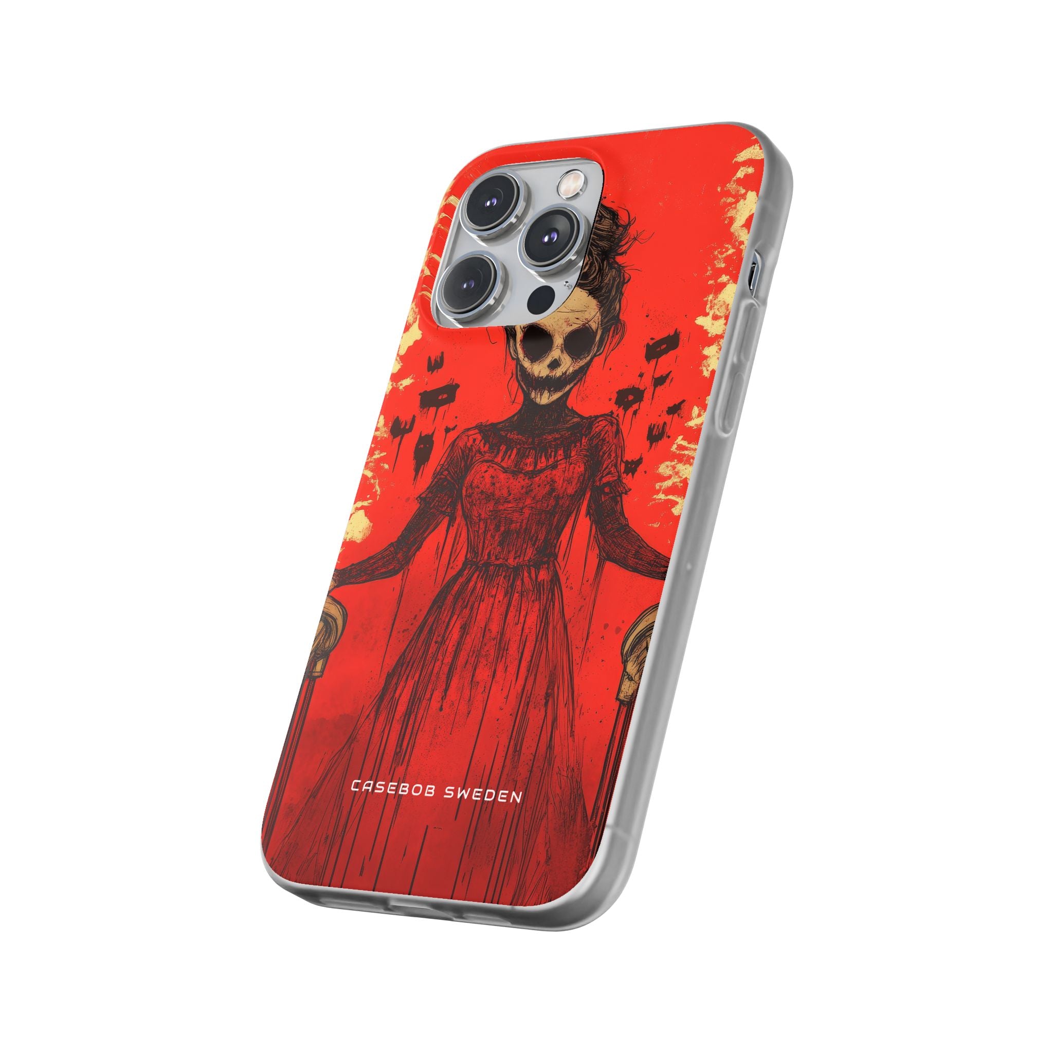 Haunting Scarlet Descent iPhone 14 - Flexi Phone Case