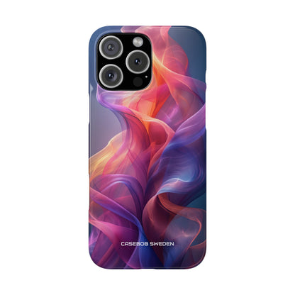 Violet Orange Flow - Slim iPhone 16 Phone Case